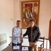 Julián Sáez, de Sueca per Davant, y Dimas Vázquez, del PSOE Julián Sáez, de Sueca per Davant, y Dimas Vázquez, del PSOE