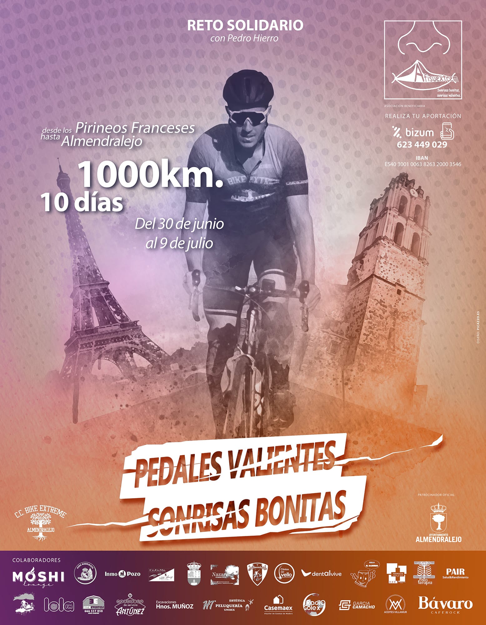 Reto solidario por las Asociación de Fisurados de Extremadura Reto solidario por las Asociación de Fisurados de Extremadura