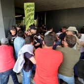 Protesta de la Delegación de la Junta de Castilla y León en Salamanca