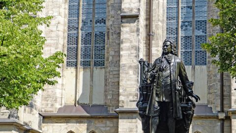 Estatua de Johann Sebastian Bach