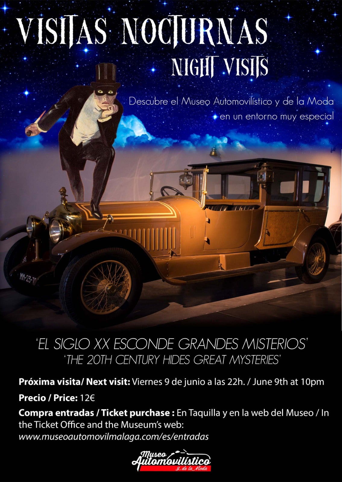 Una nueva Visita Nocturna permitirá conocer el Museo Automovilístico y de la Moda por la noche Una nueva Visita Nocturna permitirá conocer el Museo Automovilístico y de la Moda por la noche