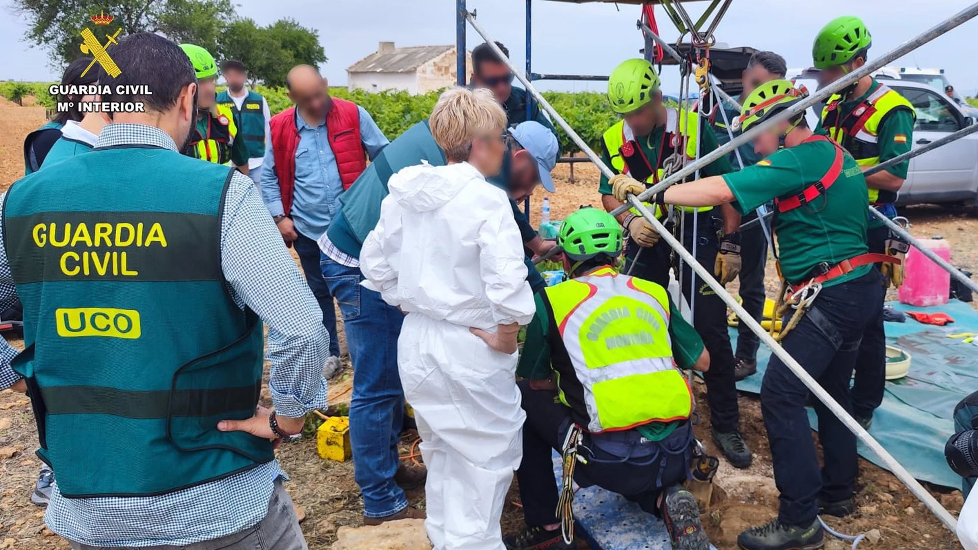 La Guardia Civil encontr&oacute; los restos de los empresarios desaparecidos en dos pozos