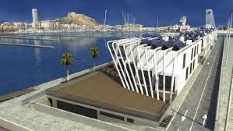 Los nuevos edificios de Distrito Digital en el muelle 5 del Puerto de Alicante 