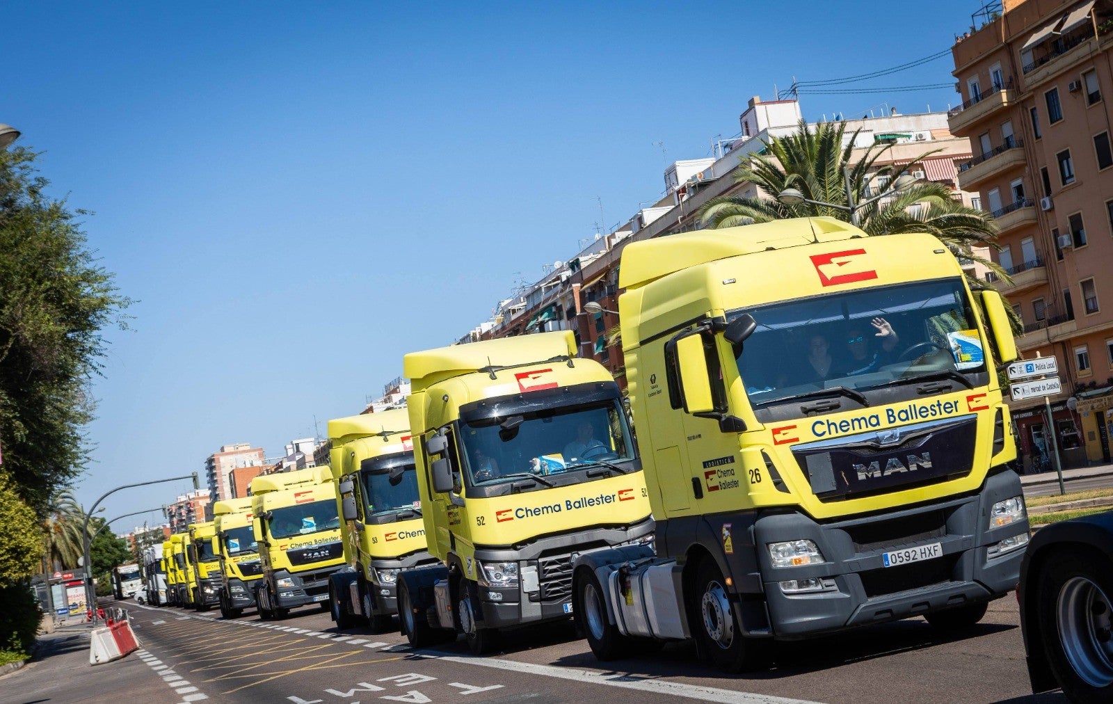València acogerá un millar de transportistas y 300 cabezas tractoras en San Cristóbal València acogerá un millar de transportistas y 300 cabezas tractoras en San Cristóbal