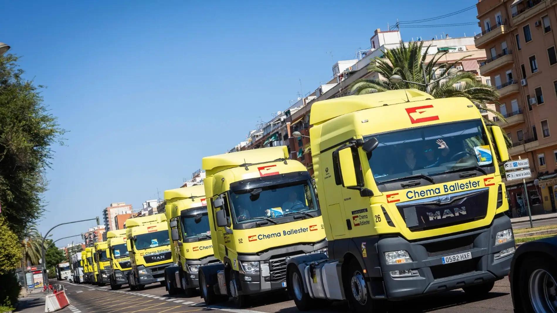 València acogerá un millar de transportistas y 300 cabezas tractoras en San Cristóbal
