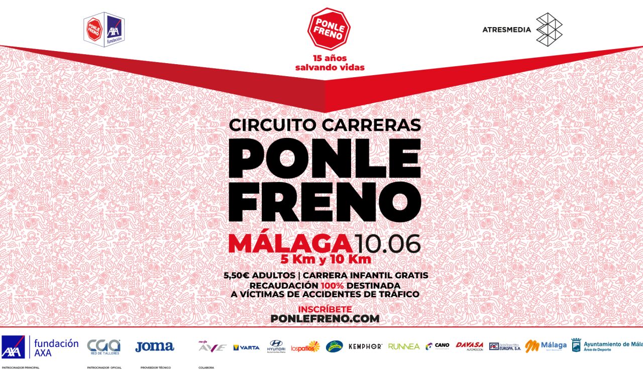 Este sábado 10 de Junio, Carrera Ponle Freno en Málaga Este sábado 10 de Junio, Carrera Ponle Freno en Málaga