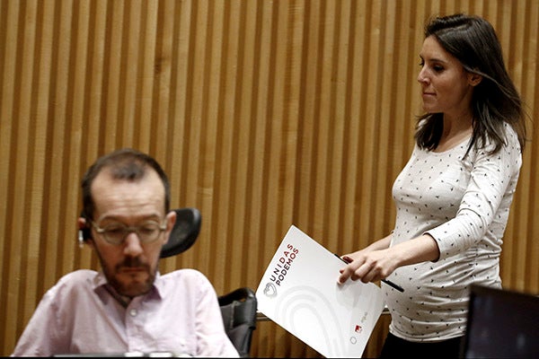 Irene Montero y Pablo Echenique, fuera de la lista acordada entre Sumar y Podemos Irene Montero y Pablo Echenique, fuera de la lista acordada entre Sumar y Podemos