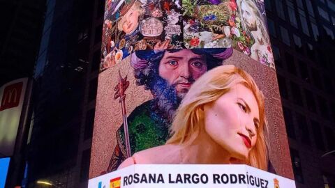 Paredes de Nava ilumina las vallas publicitarias de Nueva York