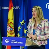 La presidenta del PP extremeño, María Guardiola, dice que la primera reunión con Vox ha sido cordial y cree que llegarán a un acuerdo 