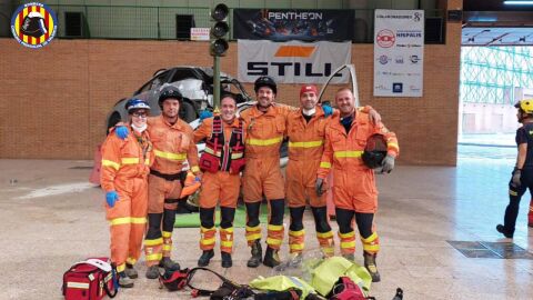 Bomberos de Sagunto, en el Encuentro Nacional de Rescate en Accidentes de Tráfico