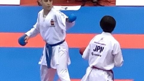 Nadia G&oacute;mez - karateca - Jap&oacute;n