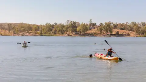 La zona de baños del embalse de Proserpina de Mérida contará con socorristas durante los meses de julio y agosto La zona de baños del embalse de Proserpina de Mérida contará con socorristas durante los meses de julio y agosto