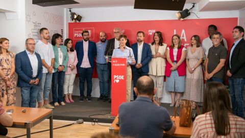 Isabel Rodríguez junto a todos los candidatos al Congreso y Senado por el PSOE de Ciudad Real