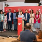 Isabel Rodríguez junto a todos los candidatos al Congreso y Senado por el PSOE de Ciudad Real