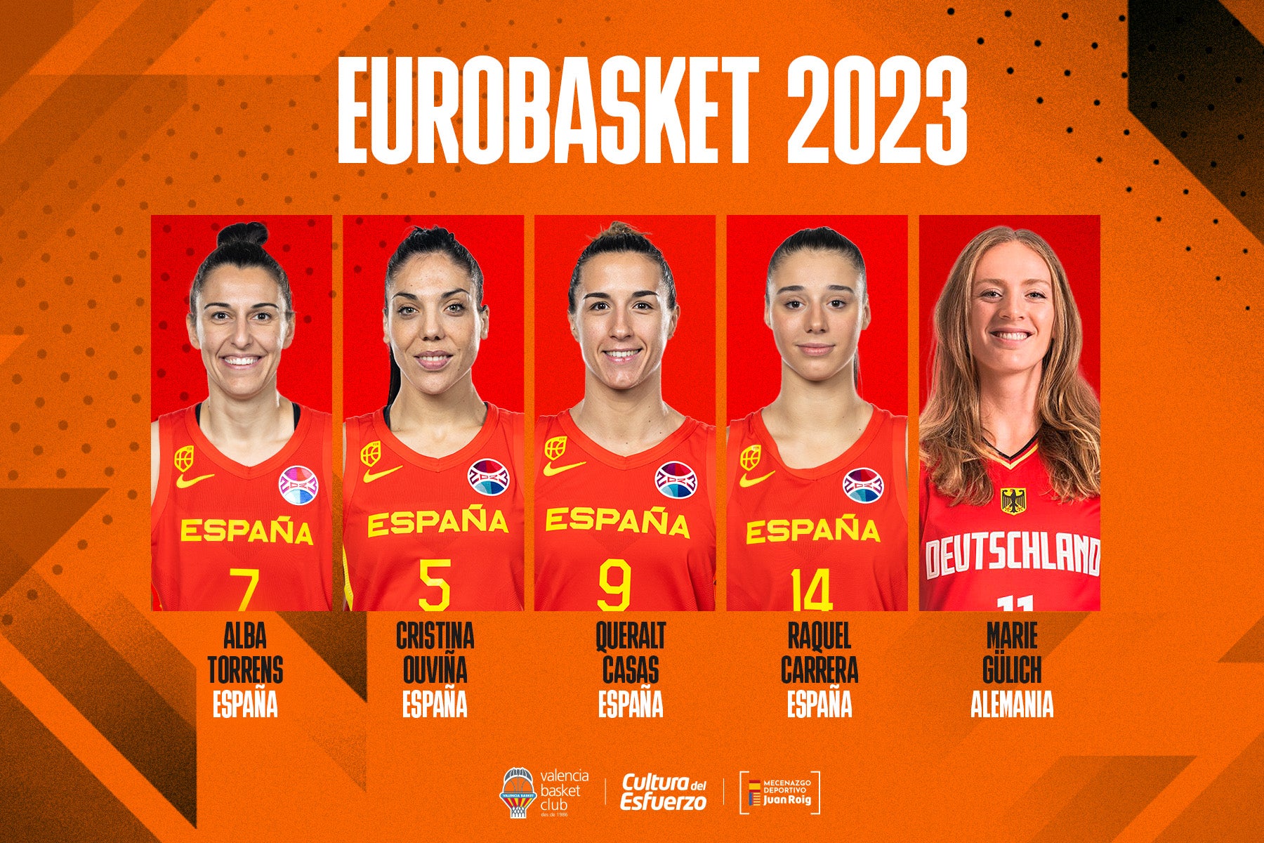 Cinco jugadoras de Valencia Basket arrancan el Eurobasket Cinco jugadoras de Valencia Basket arrancan el Eurobasket