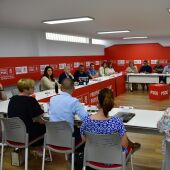 Reunión de la ejecutiva del PSOE de la provincia de Alicante.