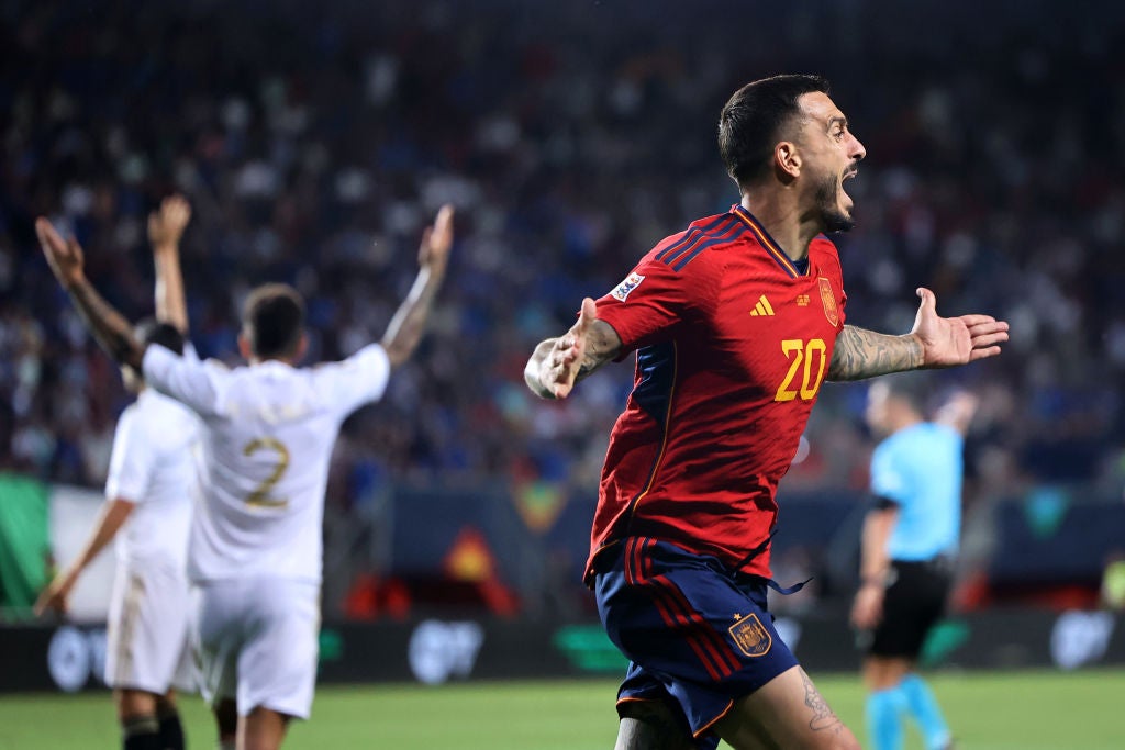 Joselu mete a España en la final de la Nations League Joselu mete a España en la final de la Nations League