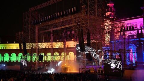 Escenario del ICONICA en la Plaza de España