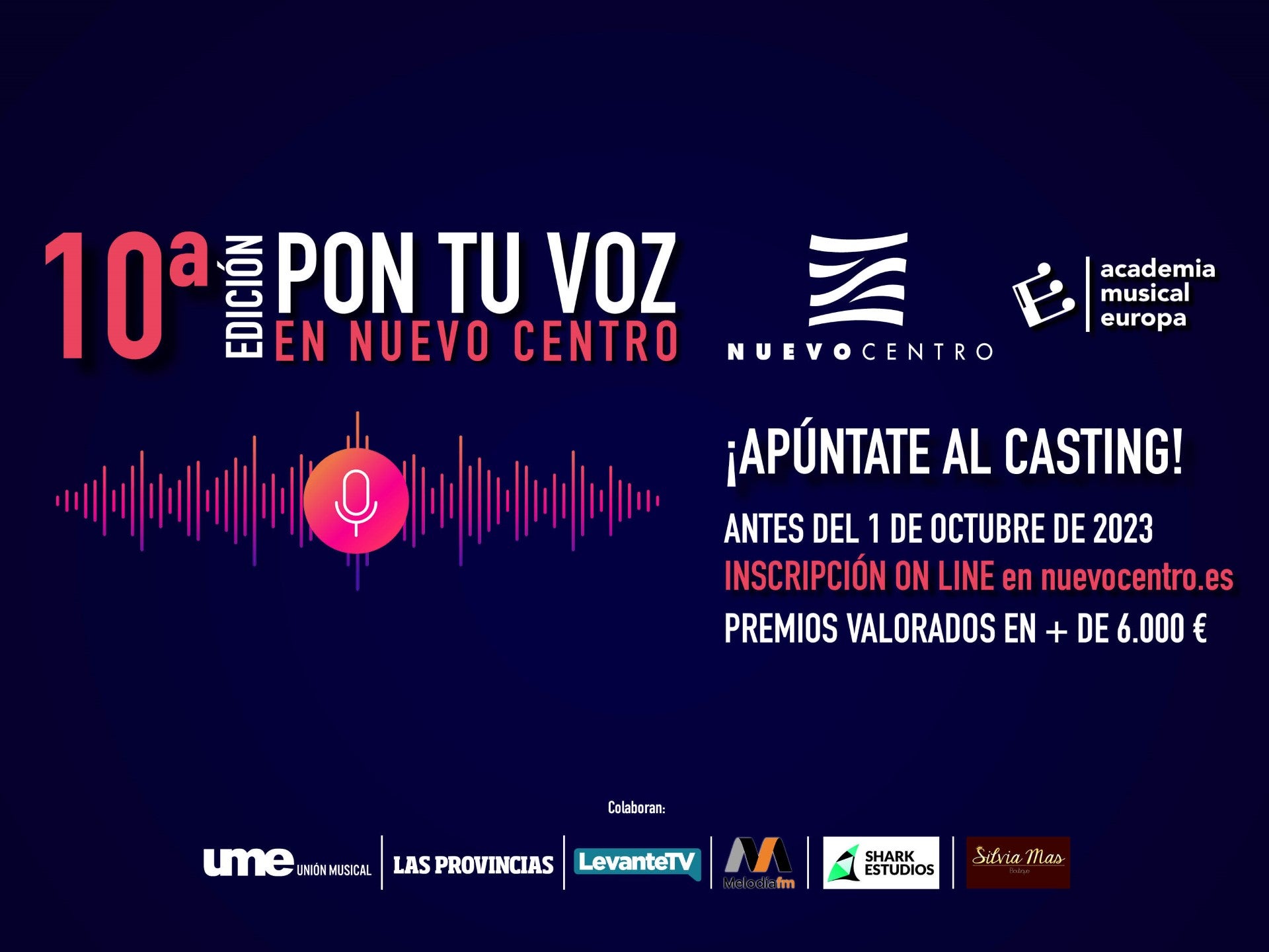 Nuevo Centro y Academia Europa convocan la X Edición de "Pon tu voz en Nuevo Centro" Nuevo Centro y Academia Europa convocan la X Edición de "Pon tu voz en Nuevo Centro"