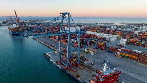 APM Terminals inaugura una nueva gr&uacute;a en el Musel