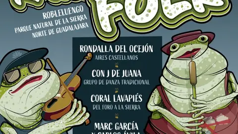 Cartel anunciador del festival "Ranas Folk" Cartel anunciador del festival "Ranas Folk"