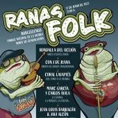 Cartel anunciador del festival "Ranas Folk"