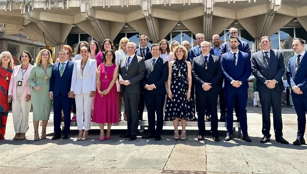 Foto de familia de la nueva corporación municipal de Ciudad Real