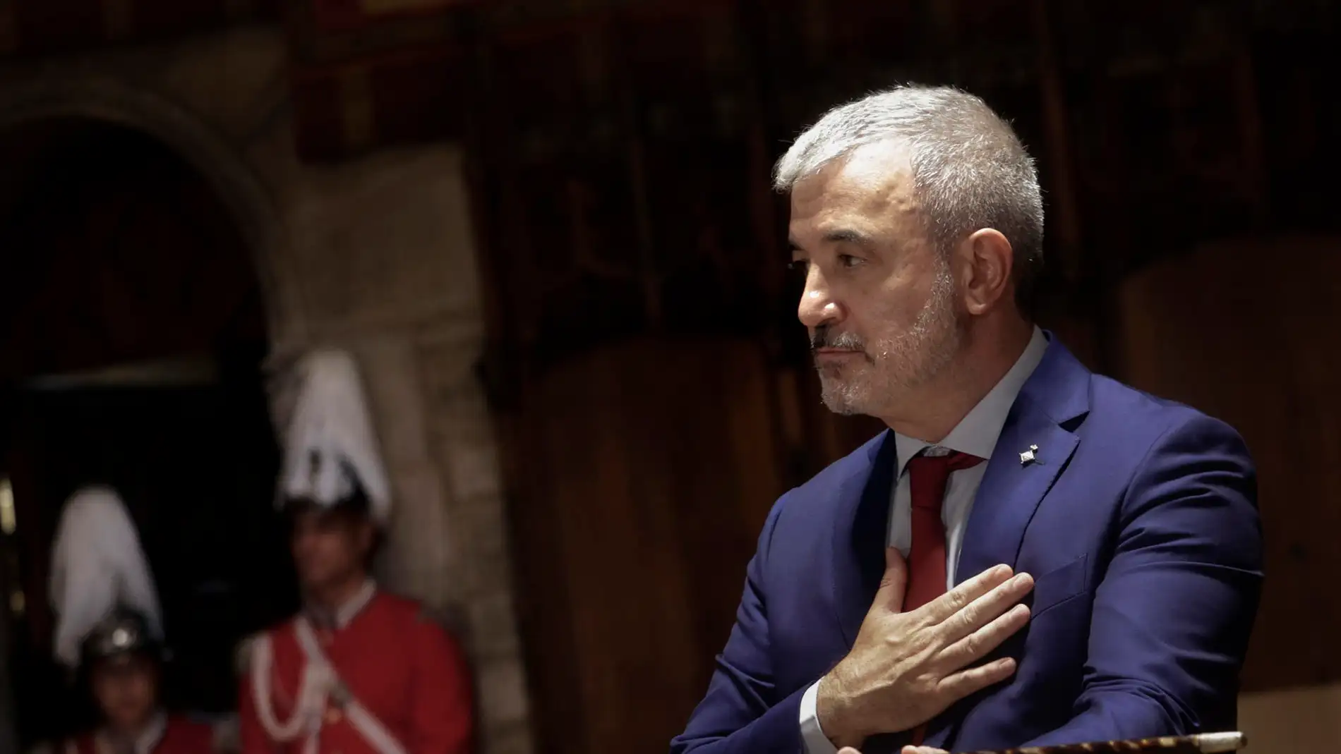 Jaume Collboni en su investidura como alcalde de Barcelona