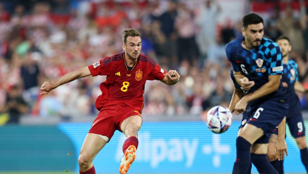 Fabián Ruiz durante el Croacia - España