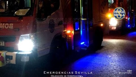 Camión de bombero en Sevilla