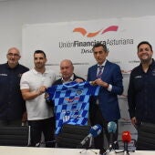 Presentación de Carlos Ruesga, como nuevo jugador del Unión Financiera Base Oviedo