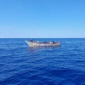 Migrantes rescatados cerca de Mogán (Gran Canaria) el 19 de junio de 2023