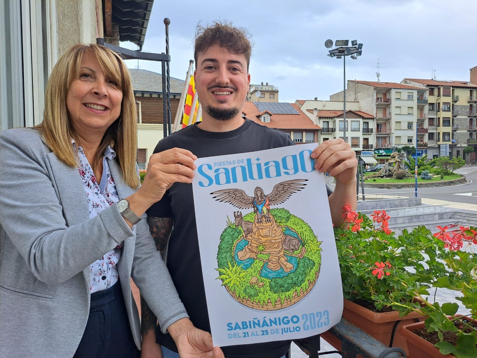 ‘Unión y Tradición’, de Diego López gana el concurso de carteles de las fiestas de Sabiñánigo ‘Unión y Tradición’, de Diego López gana el concurso de carteles de las fiestas de Sabiñánigo