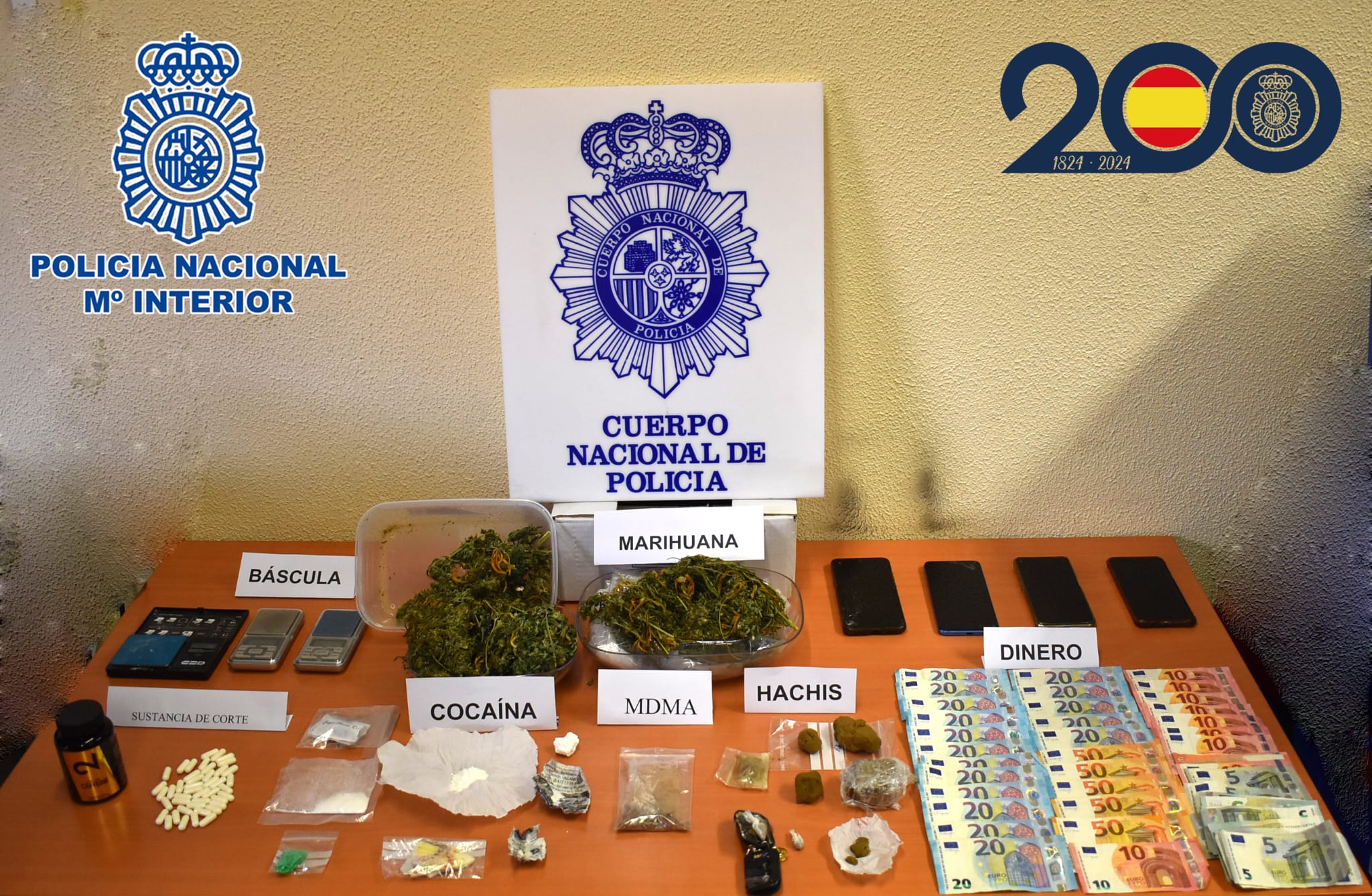 La Policía Nacional detiene a cinco varones por un presunto delito contra la salud pública La Policía Nacional detiene a cinco varones por un presunto delito contra la salud pública