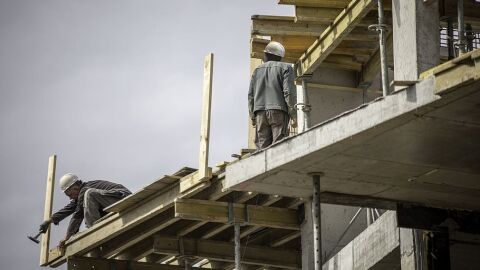 Trabajadores de construcción 