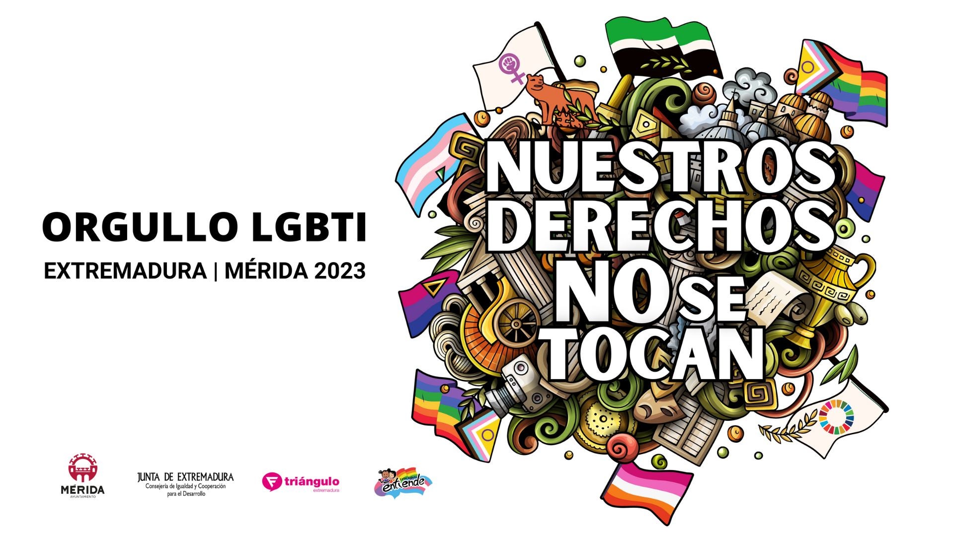 Una manifestación y espectáculos protagonizan el Día del Orgullo en Mérida bajo el lema 'Nuestros Derechos No Se Tocan' Una manifestación y espectáculos protagonizan el Día del Orgullo en Mérida bajo el lema 'Nuestros Derechos No Se Tocan'
