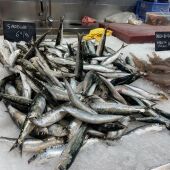 imagen de uno de los puestos de pescado del mercado de la plaza de Lugo en A Coruña. Foto: Pilar Ozores.