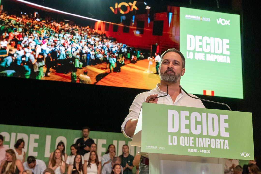 Abascal pide al PP "sensatez" para "liberar a España del socialismo y el comunismo" Abascal pide al PP "sensatez" para "liberar a España del socialismo y el comunismo"