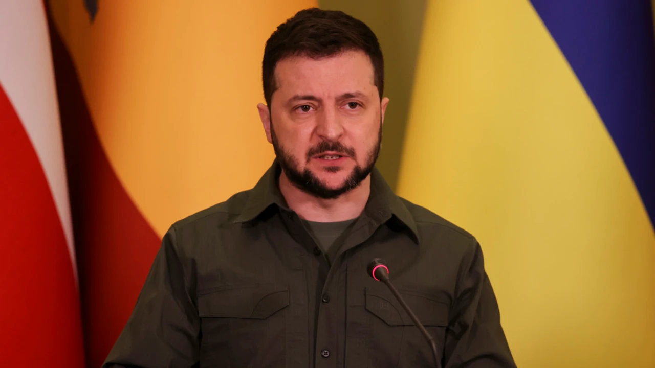 Fotografía de archivo del presidente de Ucrania, Volodímir Zelenski.