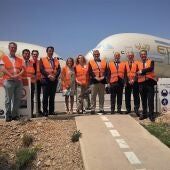 Los representantes universitarios han visitado las instalaciones del aeropuerto de Teruel