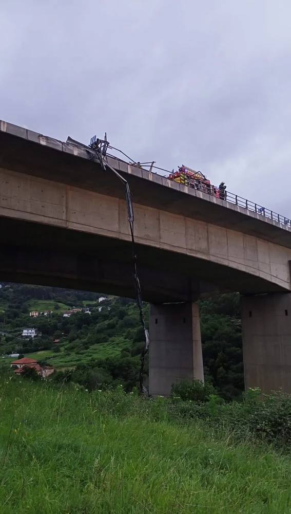 Accidente mortal en el viaducto de Ontón en Castro Urdiales