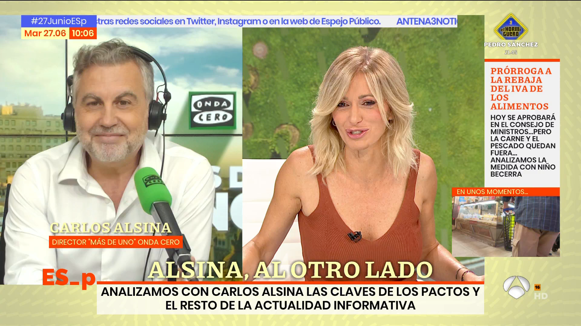 Alsina analiza el cambio de opinión de María Guardiola: "Lo de pactar con Vox nunca lo ha negado, el matiz es si metes a Vox en tu gobierno o no" Alsina analiza el cambio de opinión de María Guardiola: "Lo de pactar con Vox nunca lo ha negado, el matiz es si metes a Vox en tu gobierno o no"
