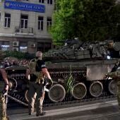 Mercenarios del Grupo Wagner en Rostov durante el motín contra las autoridades de Rusia