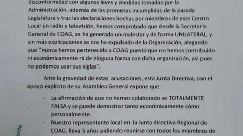 Nota de prensa del Centro independiente d Agricultores y Ganaderos de La Solana Nota de prensa del Centro independiente d Agricultores y Ganaderos de La Solana