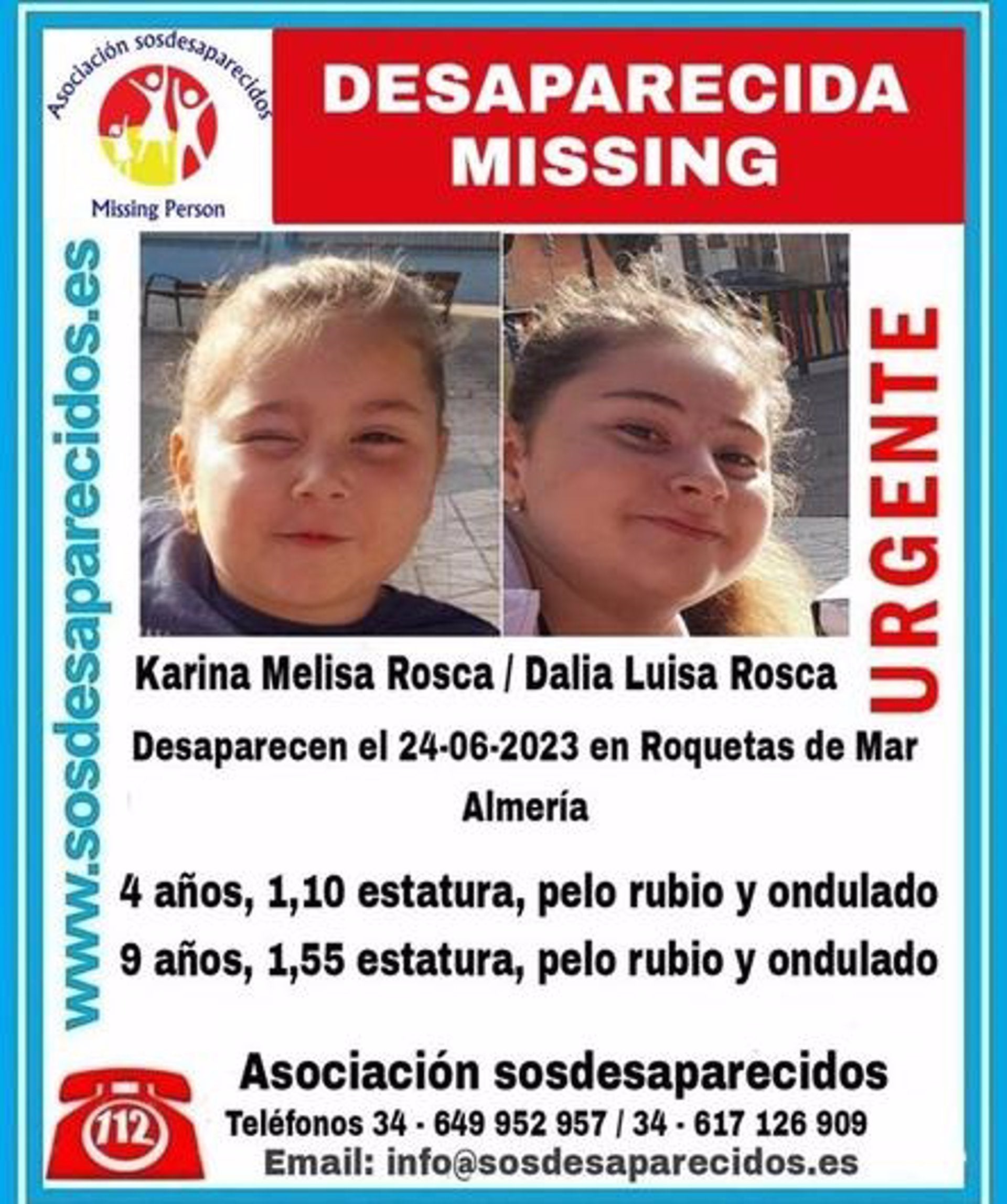 Se busca a dos menores desaparecidas en Roquetas de Mar Se busca a dos menores desaparecidas en Roquetas de Mar