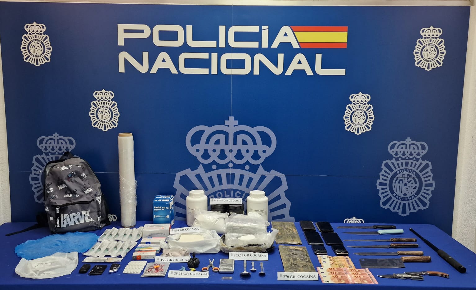 Incautados 1,6 kilos de cocaína al desmantelar una banda Incautados 1,6 kilos de cocaína al desmantelar una banda
