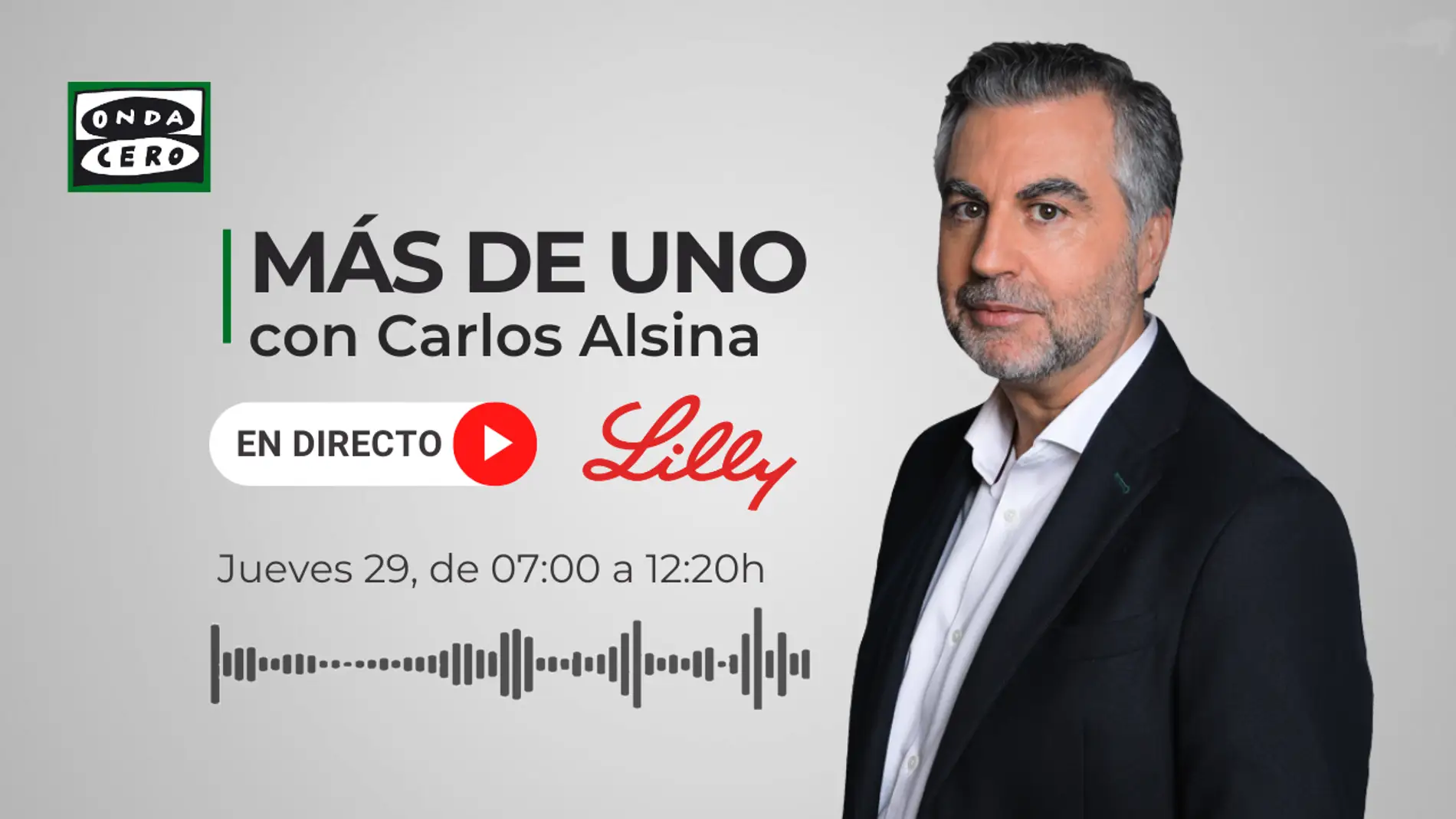 Programa especial de 'Más de uno' con Carlos Alsina desde la sede de Lilly