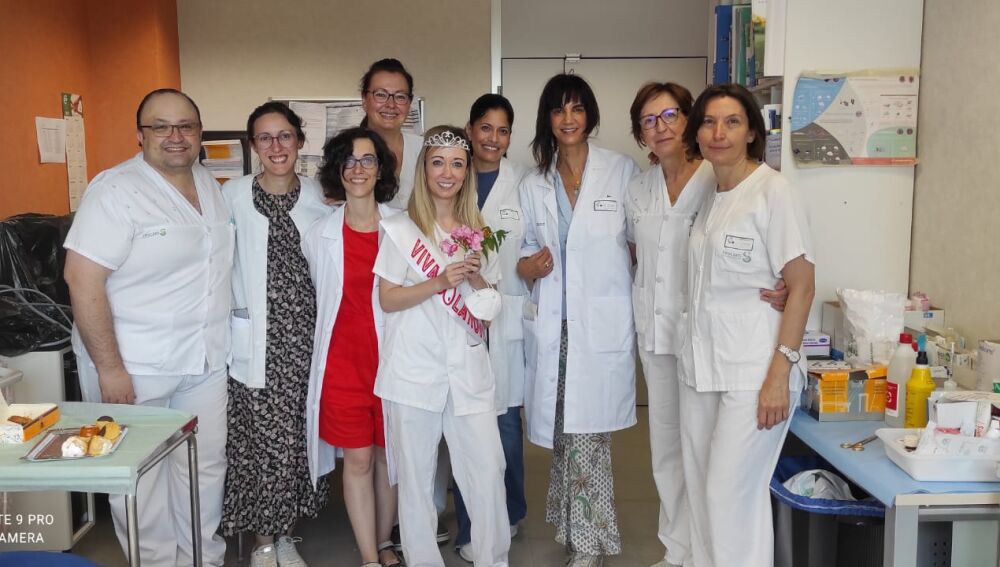 El equipo homenajeó recientemente a Ana Lucas por su casamiento, 