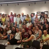 Participantes de la película 'Death Café' el día de la premiére en El Corte Inglés de Badajoz Participantes de la película 'Death Café' el día de la premiére en El Corte Inglés de Badajoz