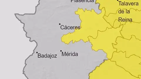 Este jueves bajan las temperaturas pero aún se mantendrán activas alertas amarillas en Villuercas, Siberia y Montánchez Este jueves bajan las temperaturas pero aún se mantendrán activas alertas amarillas en Villuercas, Siberia y Montánchez